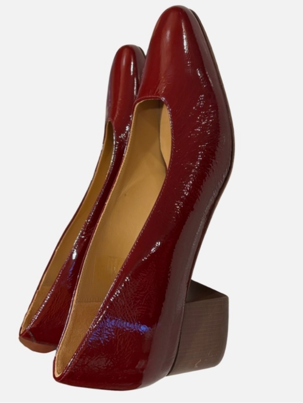 BOBBIES Paris Pump Bordeaux Patent Leather, Sz 41, US 10